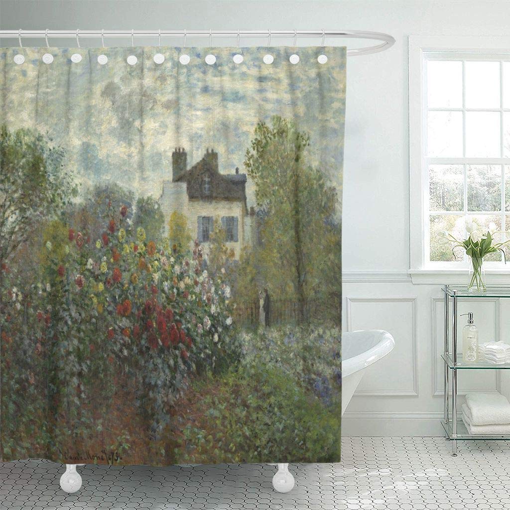  Ŀư ũ Argenteuil Claude Monet Artist 's Garden 1873  λ   /Shower Curtain Hooks The Artist`s Garden in Argenteuil Claude Monet